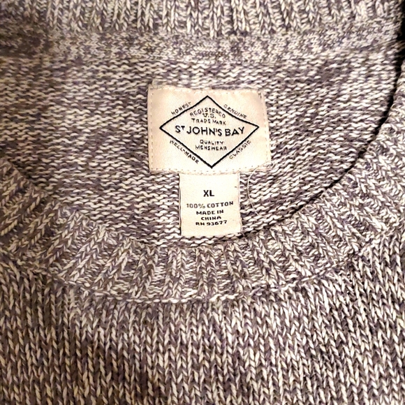 St John's Bay Mens Gray Sweater XL - Picture 2 of 4